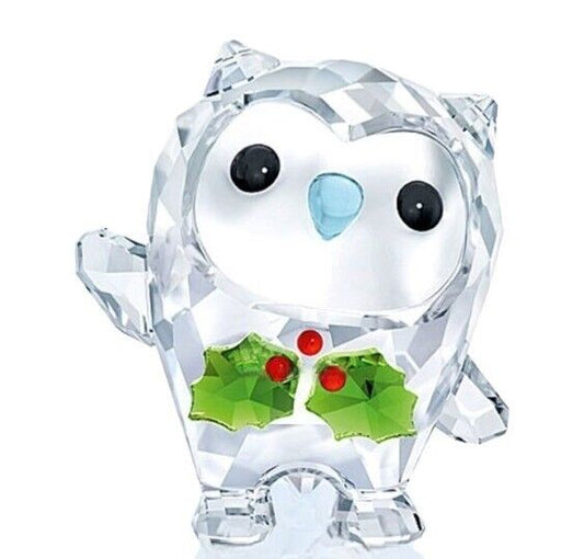 Neu SWAROVSKI HOOT "HAPPY HOLIDAYS" - KRISTALL - Ausgabe 2018