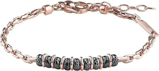 New BLISS Silver Stone Bracelet W/Diamond - Rose Gold