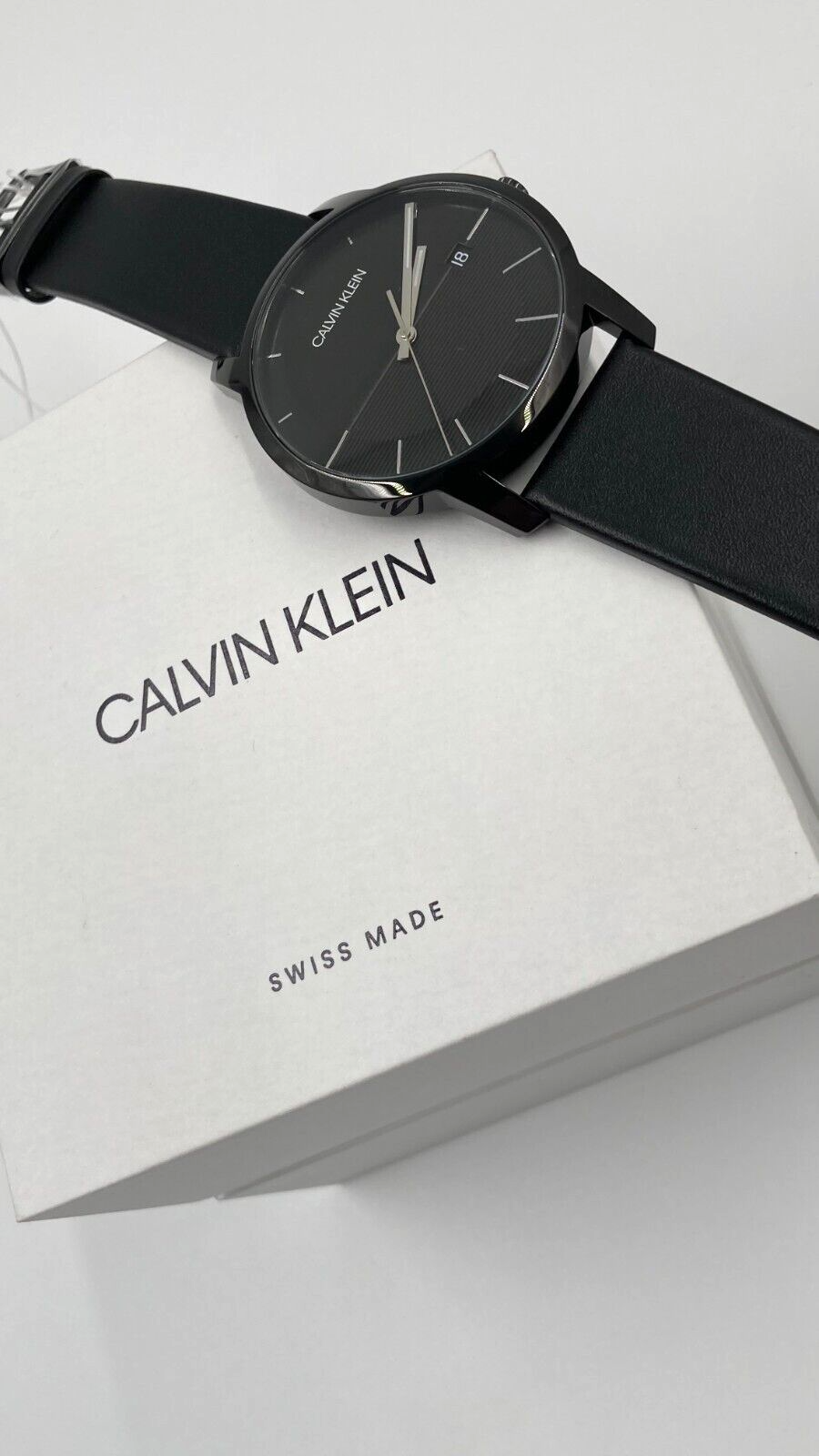 New Swiss Made CALVIN KLEIN City Quartz Black Dial Men's Watch