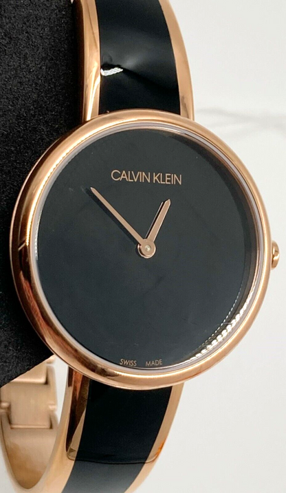 New Swiss Made CALVIN KLEIN Seduce Collection Quartz Black Dial Ladies Watch