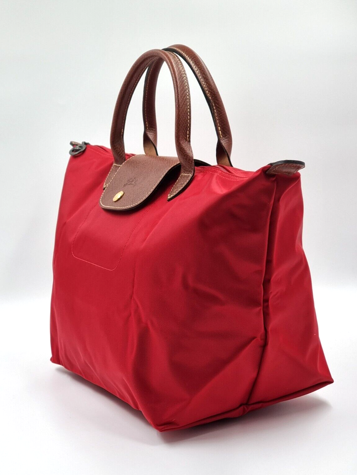 LONGCHAMP LE PLIAGE TOP HANDLE BAG MEDIUM - RED