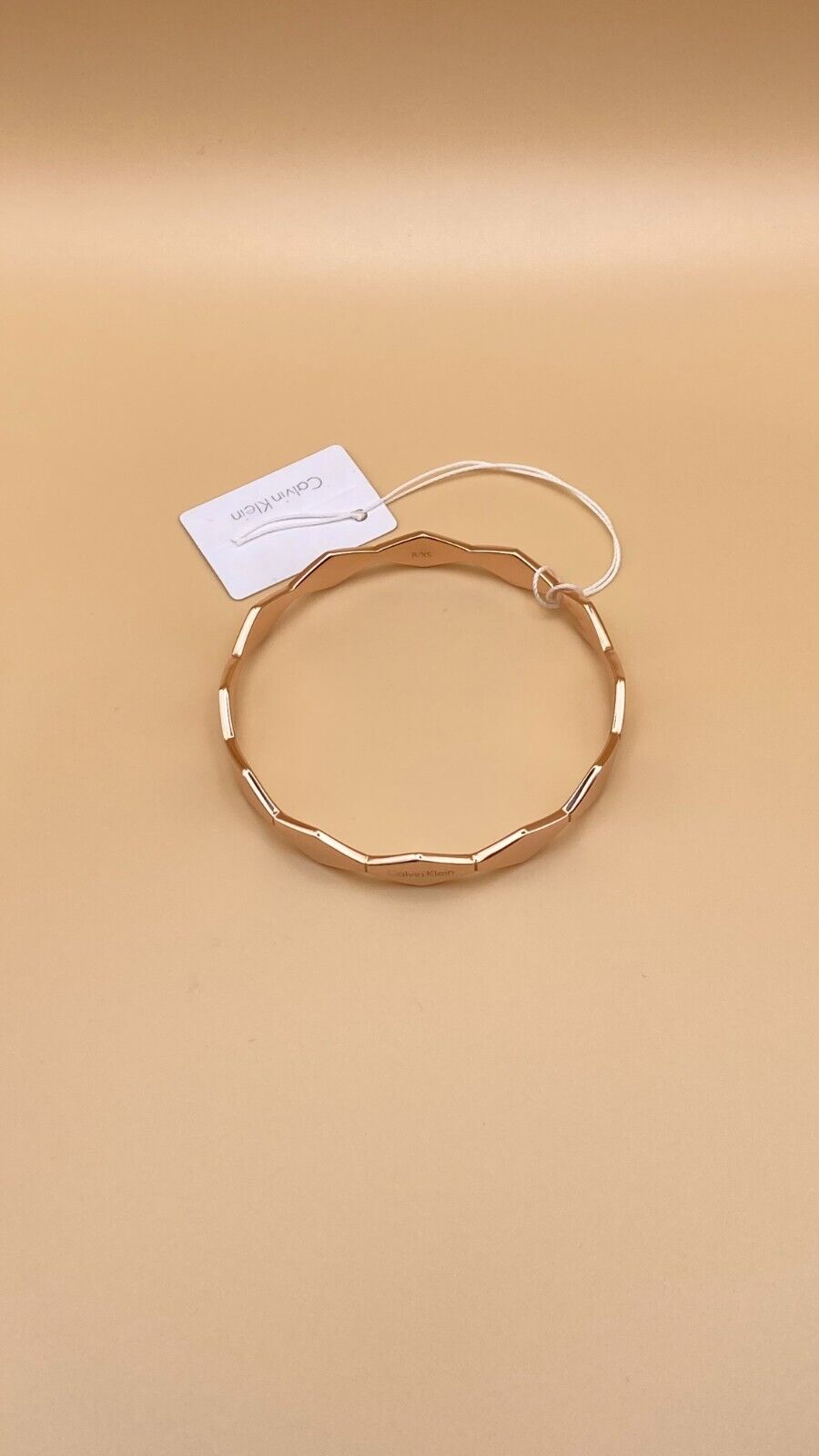 Neu CALVIN KLEIN SNAKE ARMREIF KJ5DPD1001XS - ROSÉGOLD PVD BESCHICHTET - GRÖSSE XS