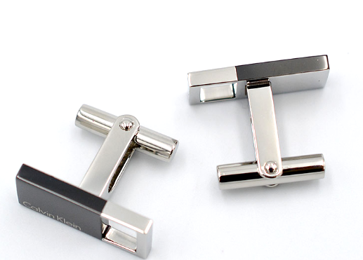 New CALVIN KLEIN HALLOW KJ7RBC200100 STAINLESS STEEL/BLACK PVD CUFFLINKS