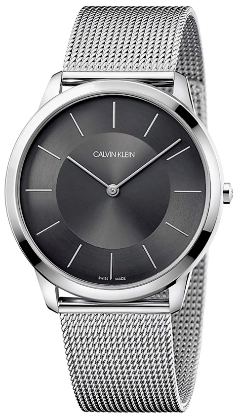 New Swiss Made CALVIN KLEIN Minimal Stainless Steel Men's Watch