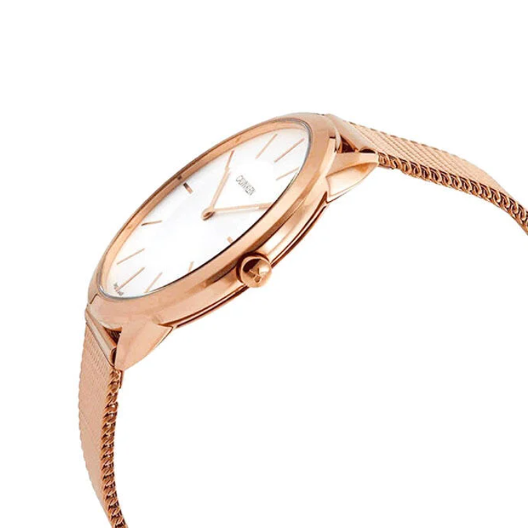 New Swiss Made CALVIN KLEIN Unisex Minimal - Rose GoldWatch