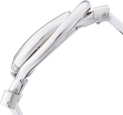 Neue, in der Schweiz hergestellte CALVIN KLEIN-Damen-Quarzuhr mit weißem Zifferblatt