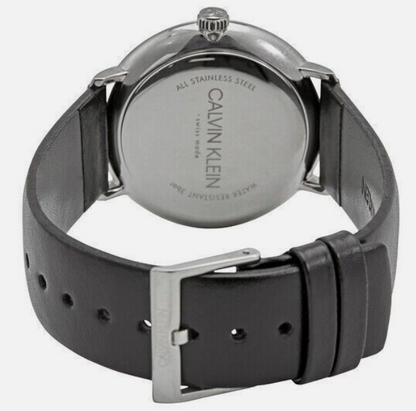 New Swiss Made CALVIN KLEIN High Noon Quartz Silver Dial Men's Watch