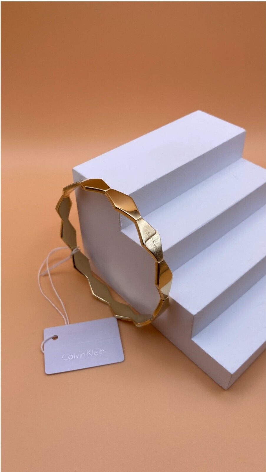 Neu CALVIN KLEIN SNAKE ARMREIF KJ5DJD1001XS - GOLD XS