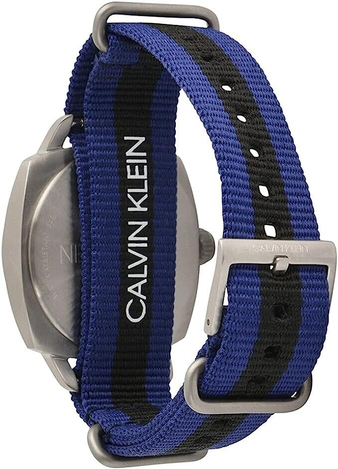 New Swiss Made CALVIN KLEIN Fraternity Blue Dial Men's Quartz Watch