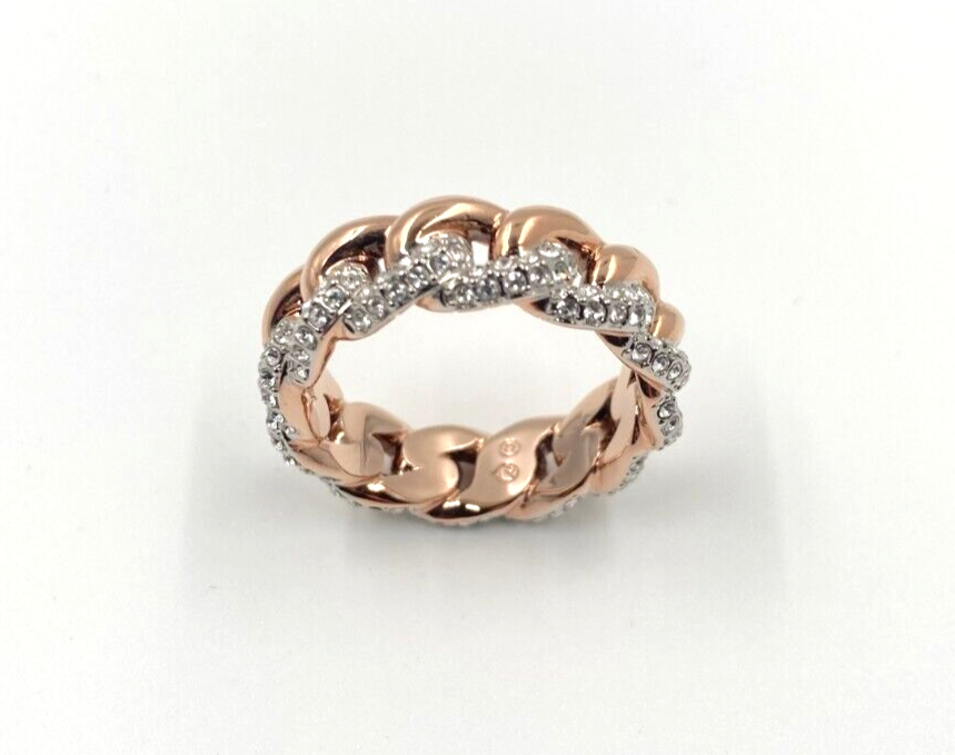 New SWAROVSKI LANE RING - ROSE GOLD - SIZE 60