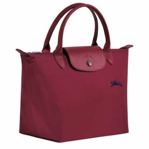 LONGCHAMP LE PLIAGE CLUB TOP HANDLE BAG MEDIUM - GARNET RED