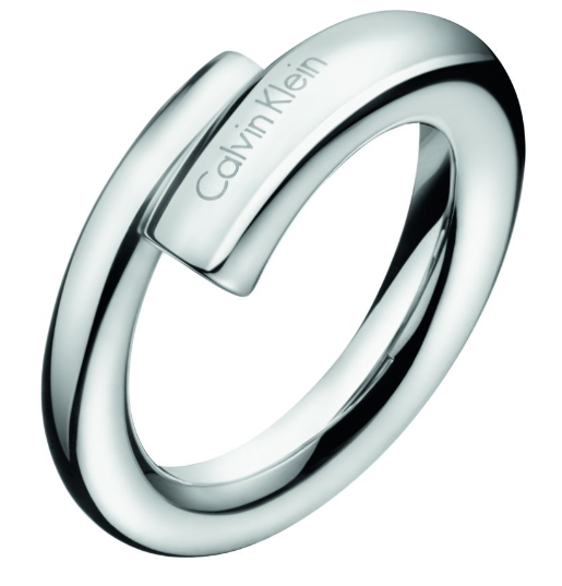 Neu CALVIN KLEIN SCENT EDELSTAHLRING - SILBER - GRÖSSE 57