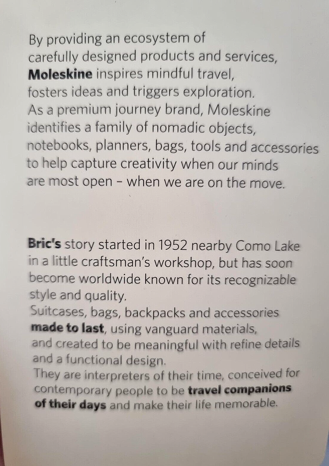 Neu MOLESKINE BY BRIC´S AKTENTASCHE UNI - SCHWARZ