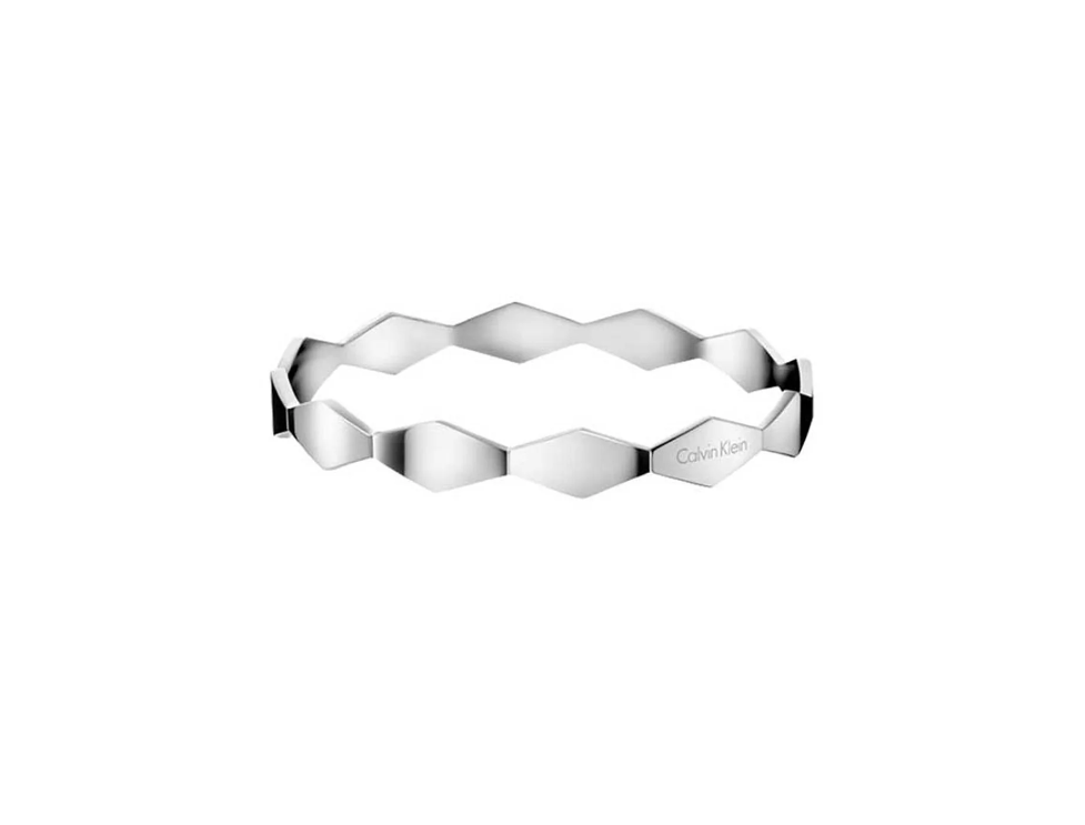 Neu CALVIN KLEIN SNAKE ARMREIF KJ5DMD00010M EDELSTAHL - SILBER - GRÖSSE M