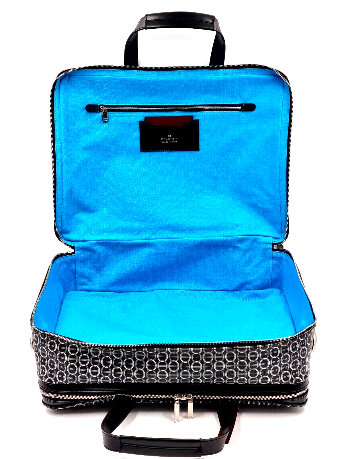 Neu DAVIDOFF LG COLORAMA SOFT SUITCASE 2 REISSVERSCHLÜSSE - SCHWARZ