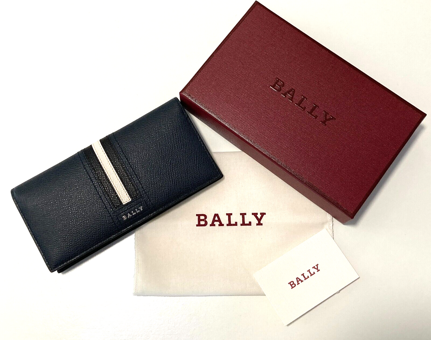 New BALLY TALIRO CONTINENTAL WALLET - NAVY