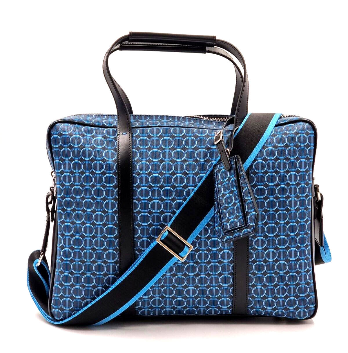 Neu DAVIDOFF COLORAMA BUSINESS TASCHE 1 ZIP - BLAU