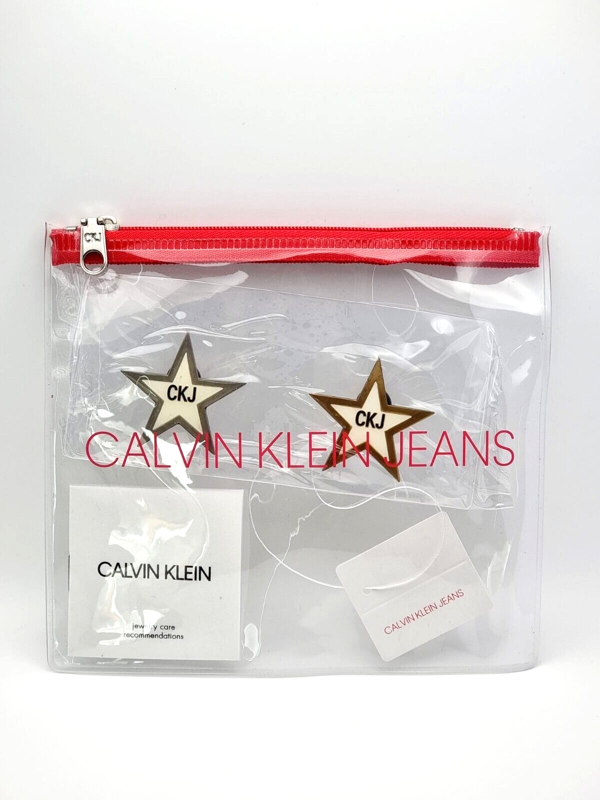 New CALVIN KLEIN JEANS PINS-UP KJJNDH200200 STAINLESS STEEL BROOCHES