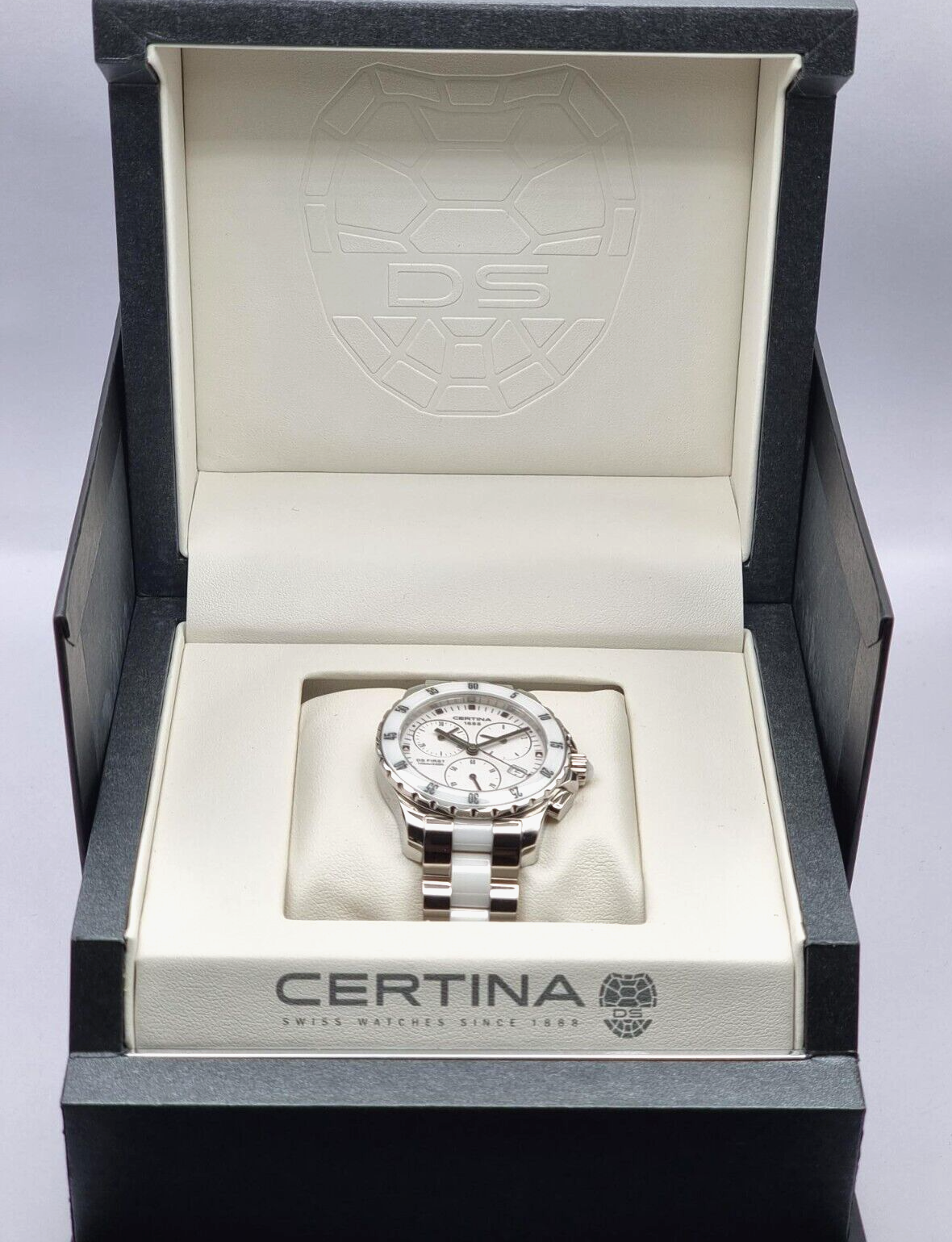 New CERTINA DS FIRST LADY CERAMIC CHRONOGRAPH - WHITE