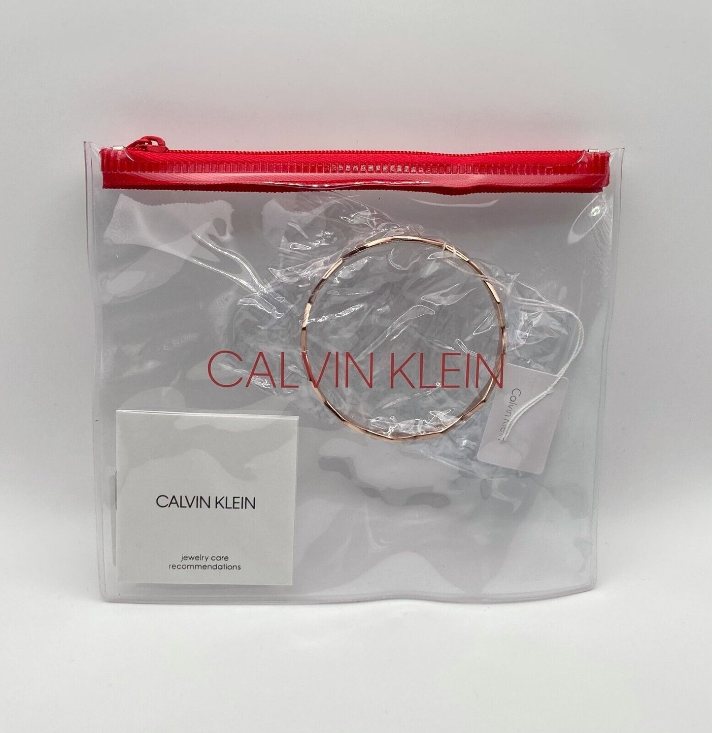 Neu CALVIN KLEIN SNAKE ARMREIF KJ5DPD1001XS - ROSÉGOLD PVD BESCHICHTET - GRÖSSE XS