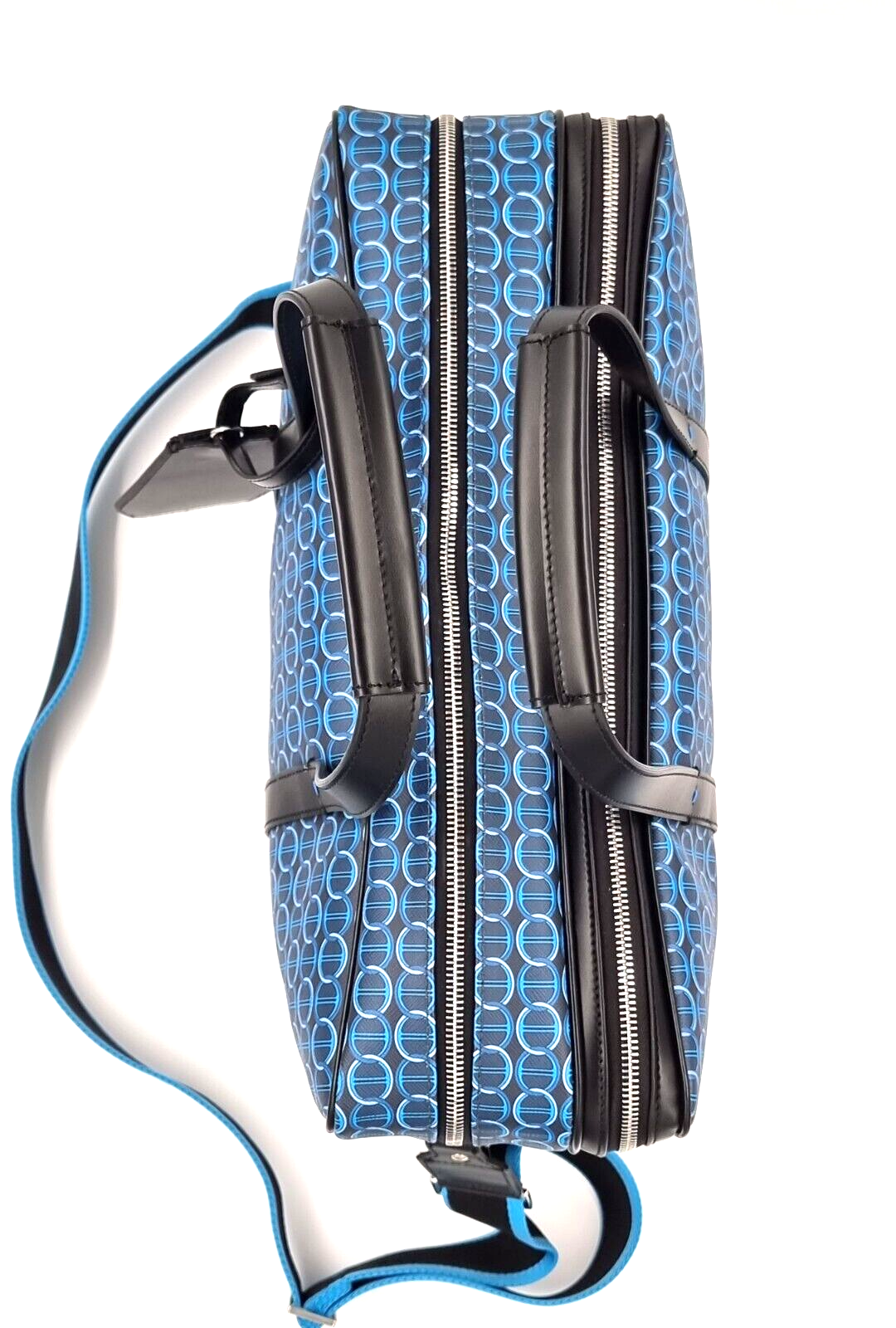 Neu DAVIDOFF COLORAMA BUSINESS TASCHE 2 ZIP - BLAU