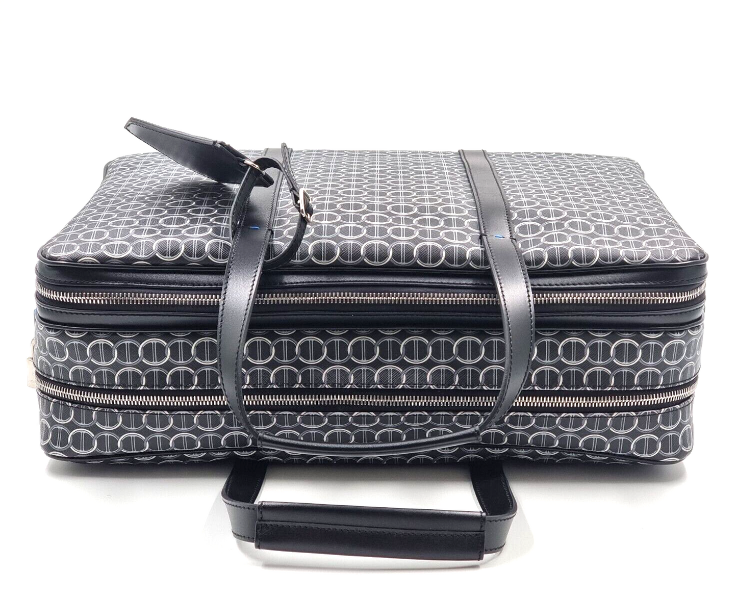 Neu DAVIDOFF COLORAMA BUSINESS BAG 2 ZIP - SCHWARZ