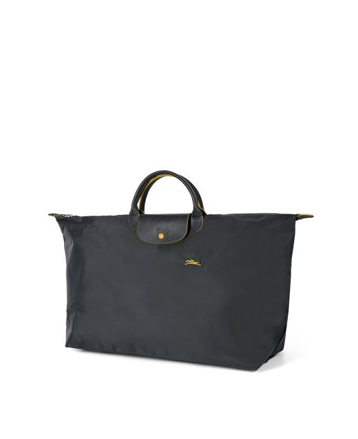 LONGCHAMP LE PLIAGE CLUB TRAVEL BAG  MEDIUM - GUNMETAL