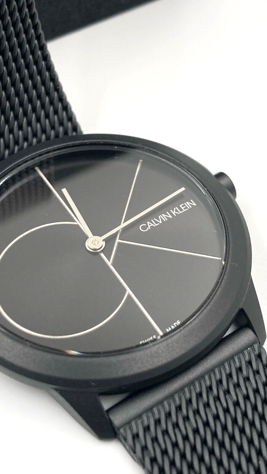 New Swiss Made CALVIN KLEIN Minimal Quartz Black Dial Ladies Watch