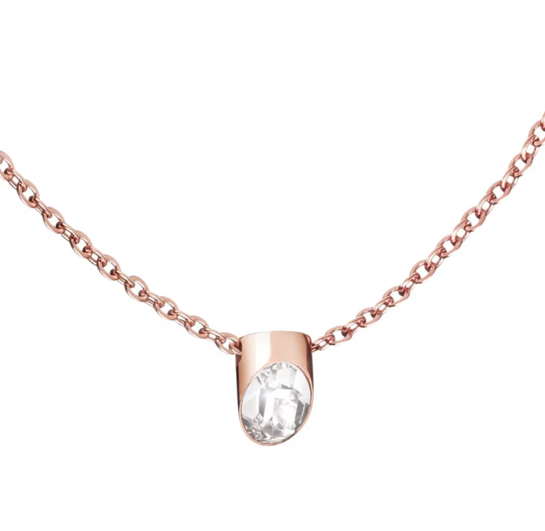 New CALVIN KLEIN BRILLIANT KJ8YPN140200 STAINLESS STEEL ROSE GOLD PVD NECKLACE