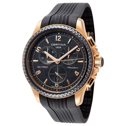 New CERTINA DS FIRST LADY CERAMIC CHRONO PRECIDRIVE - BLACK/GOLD