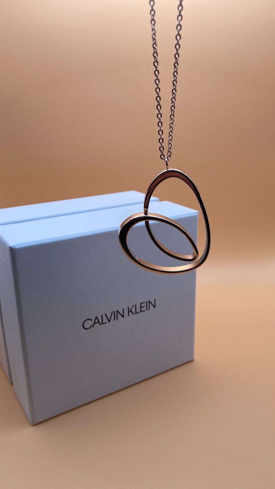 New CALVIN KLEIN WARM NECKLACE KJ5APN100200 - ROSE GOLD PVD