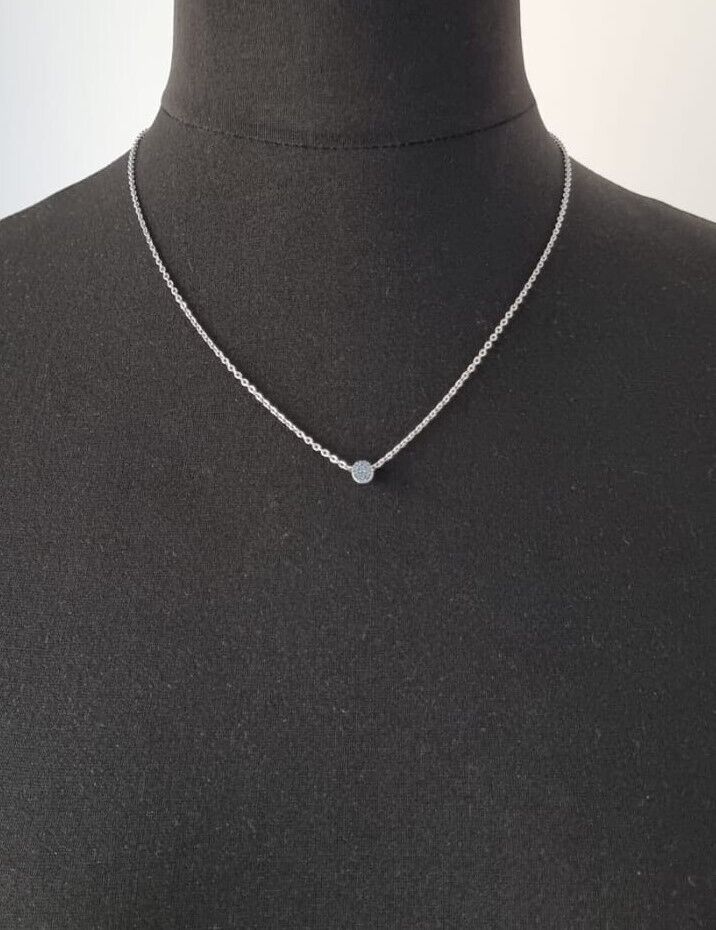 New CALVIN KLEIN BRILLIANT KJ8YMN040200 STAINLESS STEEL NECKLACE - BLUE