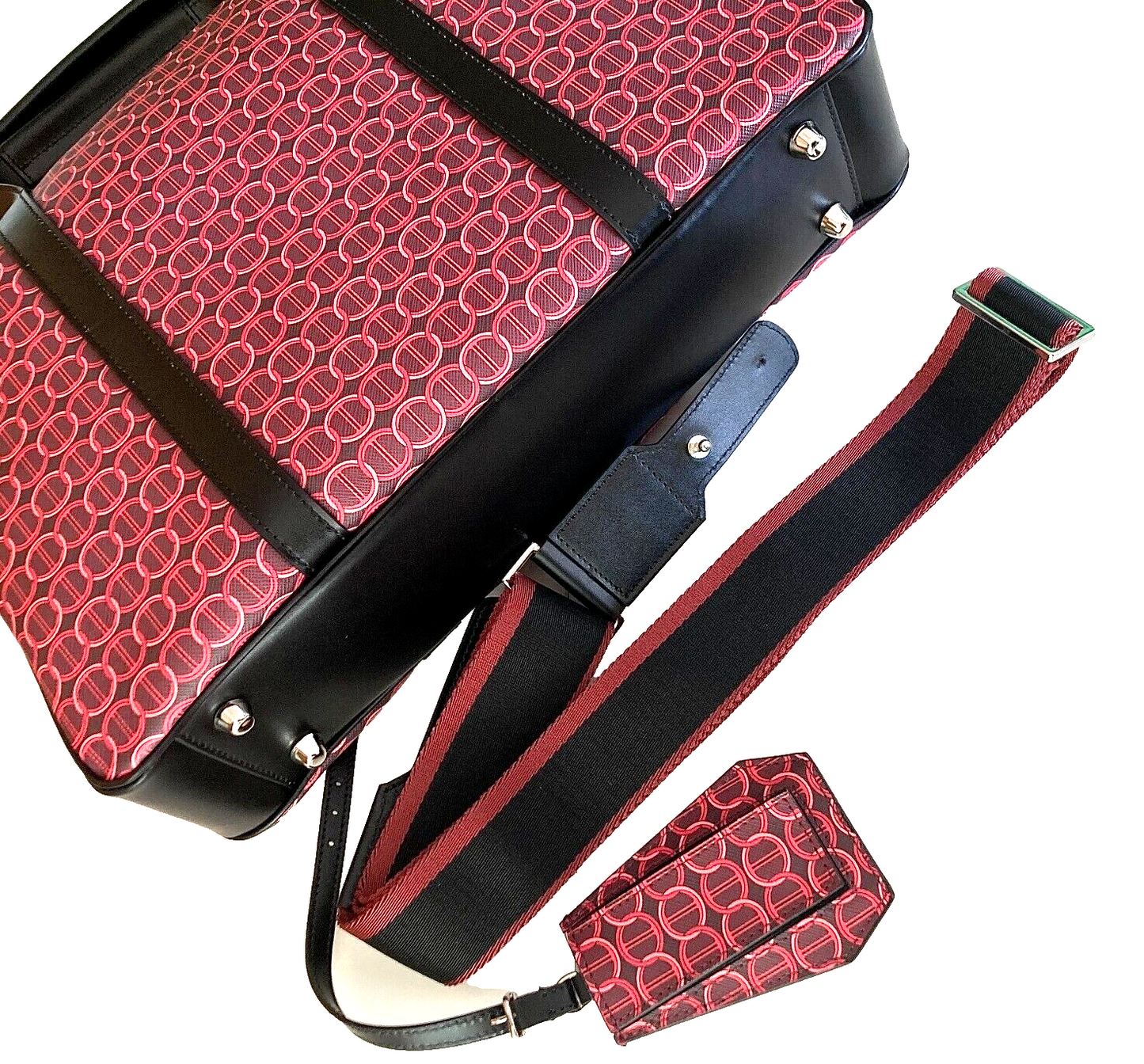 Neu DAVIDOFF COLORAMA BUSINESS TASCHE 1 ZIP - ROT