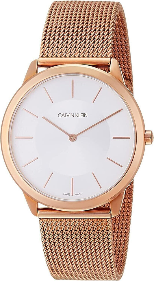 New Swiss Made CALVIN KLEIN Unisex Minimal - Rose GoldWatch