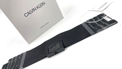 New Swiss Made CALVIN KLEIN Ladies Black Dial Watch