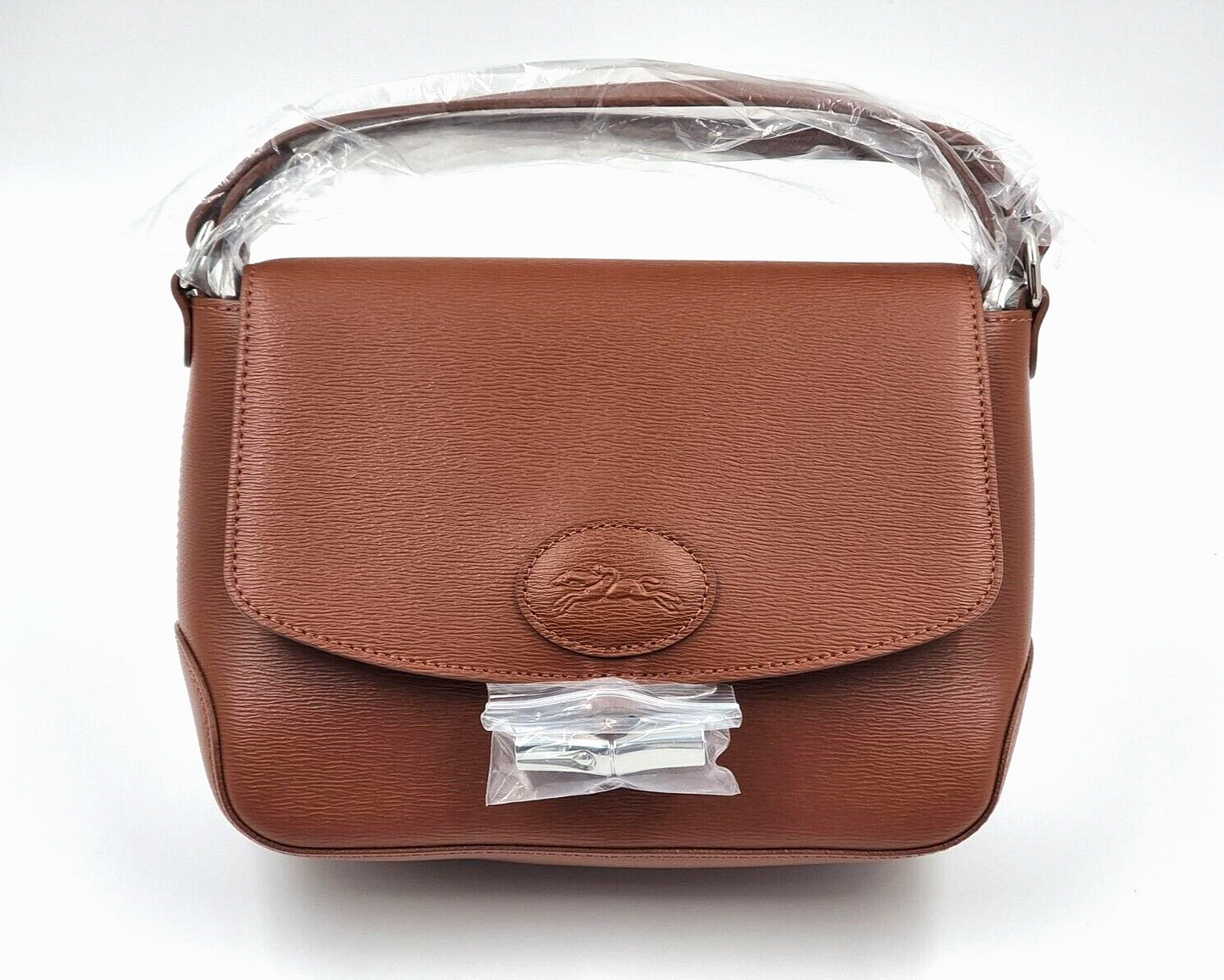 LONGCHAMP ROSEAU LEATHER XBODY BAG - CARAMEL