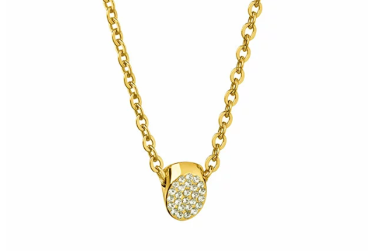 New CALVIN KLEIN BRILLIANT KJ8YJN140100 STAINLESS STEEL NECKLACE - GOLD