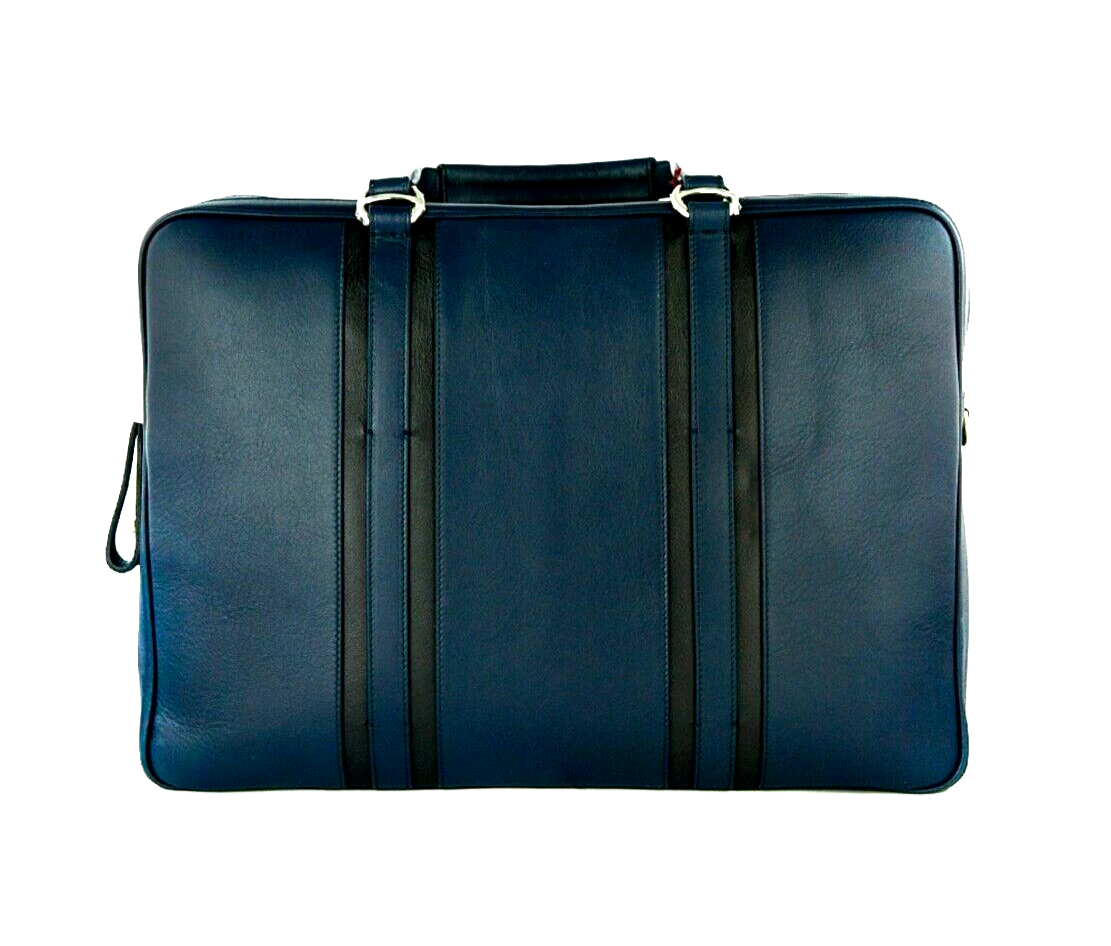 Neu DAVIDOFF LG WORLD TRAVELLER BUSINESS TASCHE 2 REISSVERSCHLÜSSE - MARINEBLAU