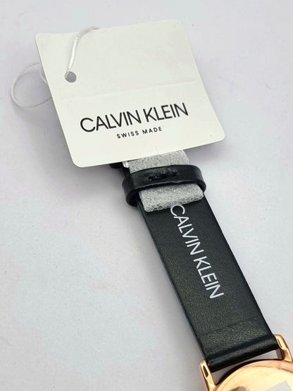 New Swiss Made CALVIN KLEIN Established Quartz Silver Dial Ladies Watch