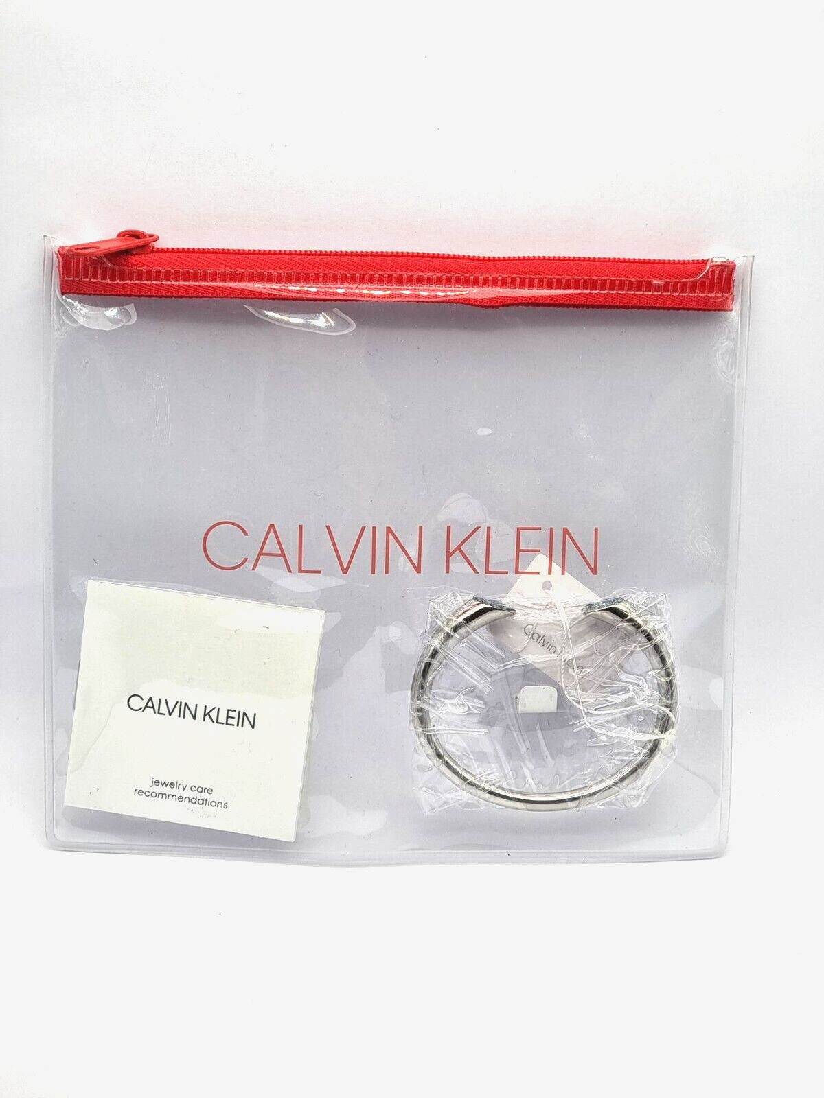 New CALVIN KLEIN OPEN BRILLIANT ARMREIF EDELSTAHL SILBER/BLAU - XS