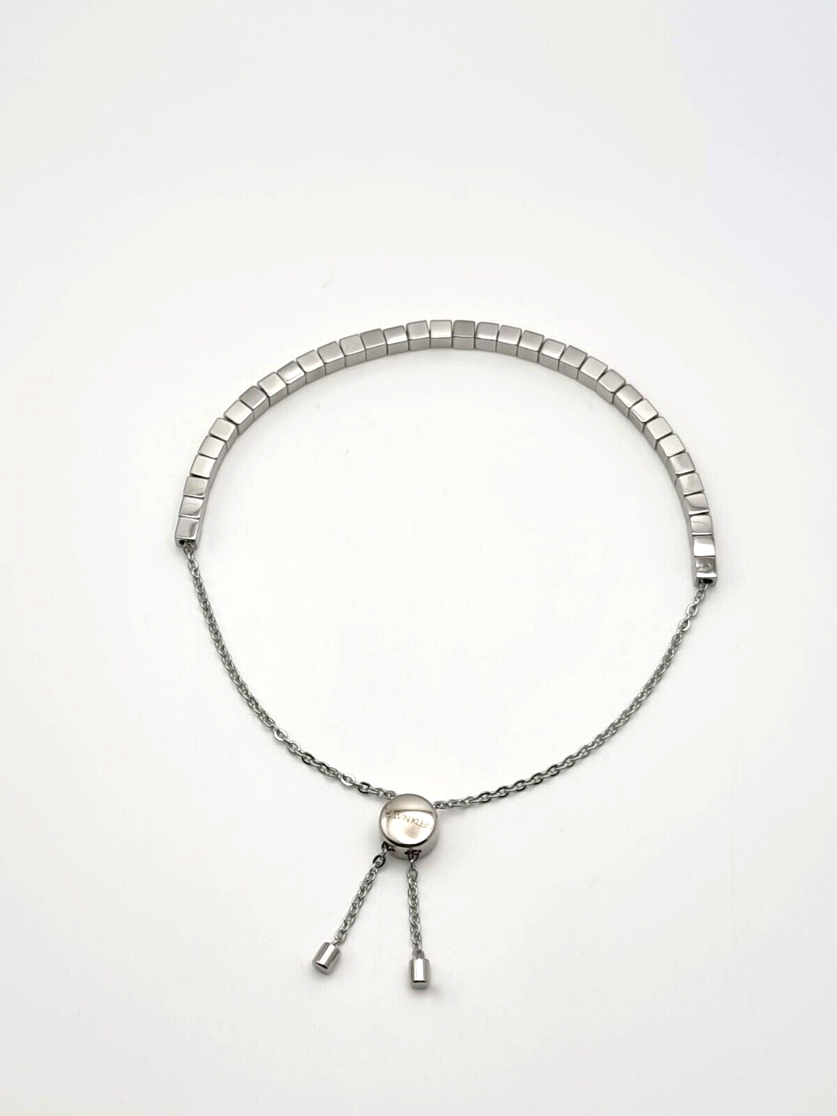 Neu CALVIN KLEIN TUNE KJ9MMB000100 EDELSTAHLARMBAND - SILBER