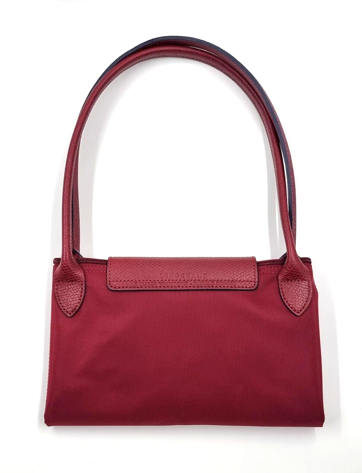 New LONGCHAMP LE PLIAGE CLUB SHOULDER BAG LARGE - GARNET RED