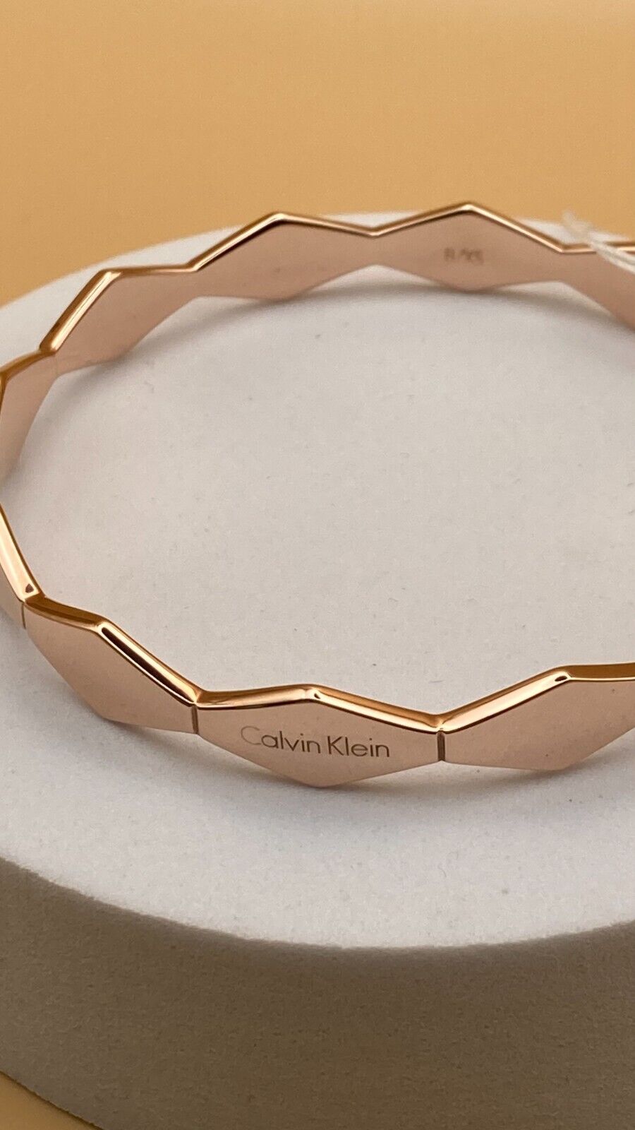 Neu CALVIN KLEIN SNAKE ARMREIF KJ5DPD1001XS - ROSÉGOLD PVD BESCHICHTET - GRÖSSE XS