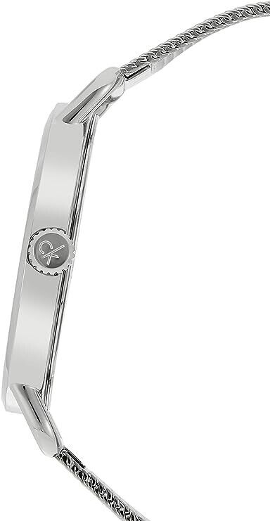 New Swiss Made CALVIN KLEIN Even Quartz Silver Dial Ladies Watch