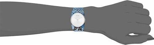 New Swiss Made CALVIN KLEIN Spellbound Silver Dial Blue Leather Ladies Watch