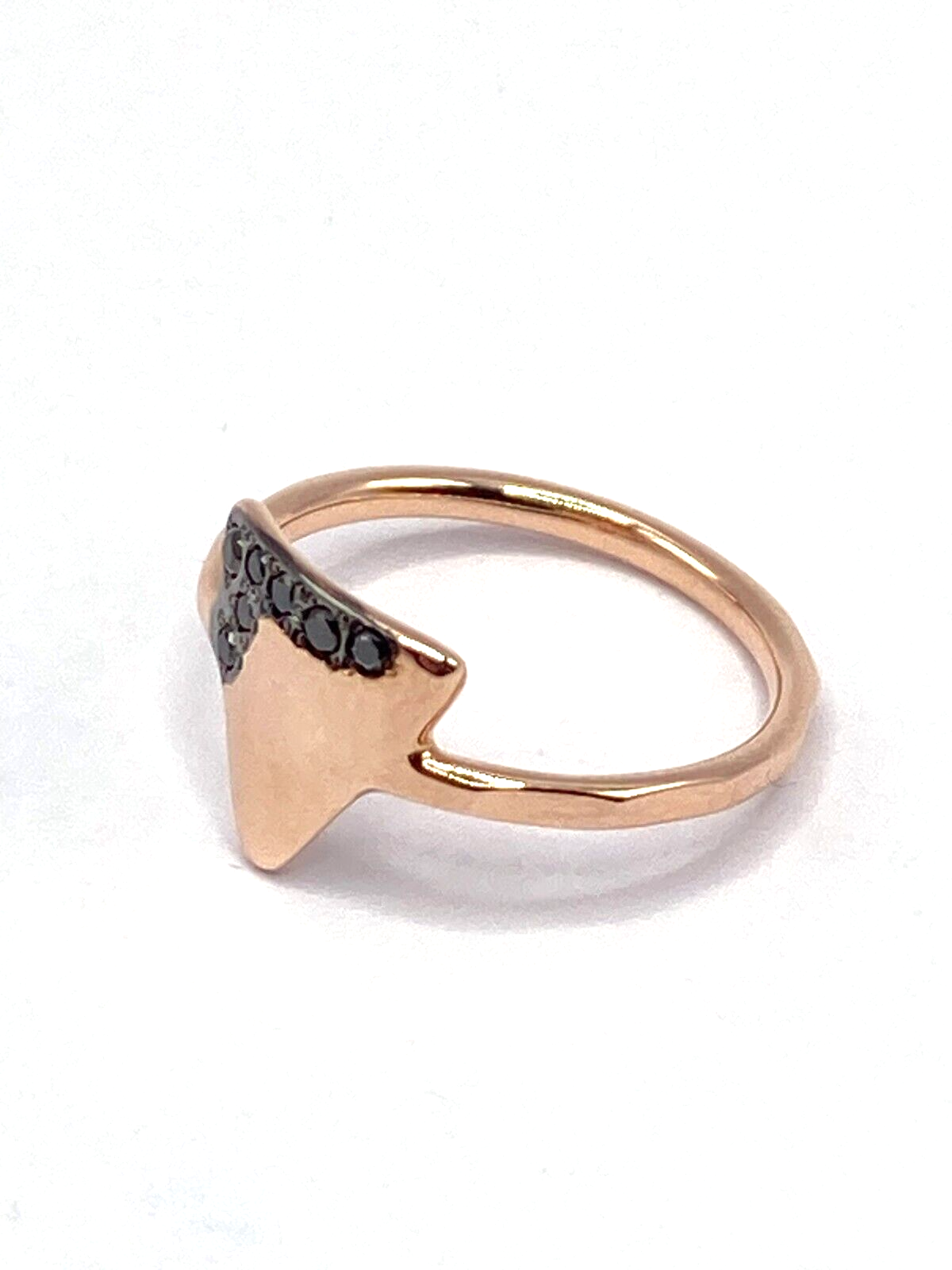 New DODO PRECIOUS TAG NIGHT RING - GOLD/BLACK DIAMONDS - SIZE 45