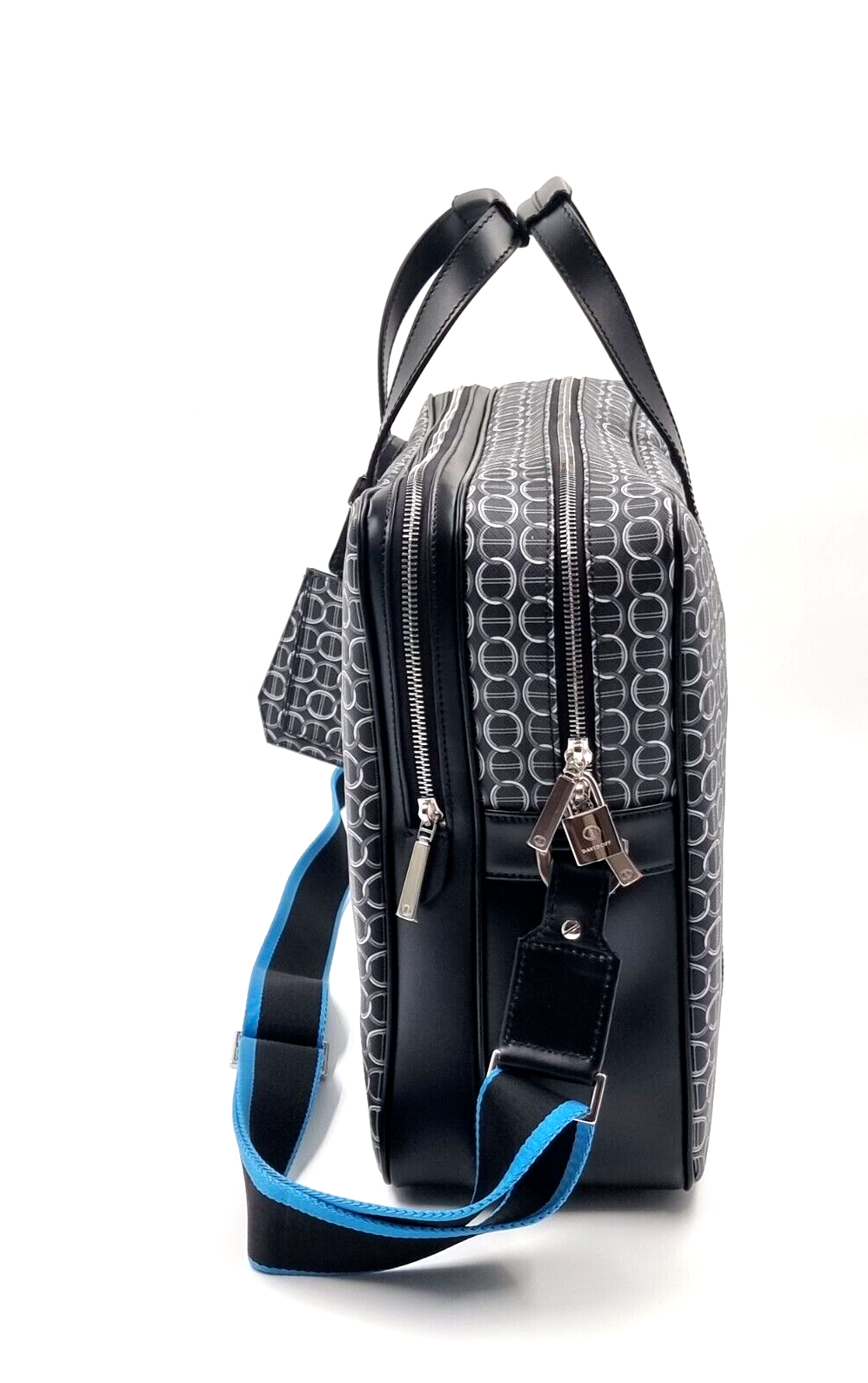 Neu DAVIDOFF COLORAMA BUSINESS BAG 2 ZIP - SCHWARZ