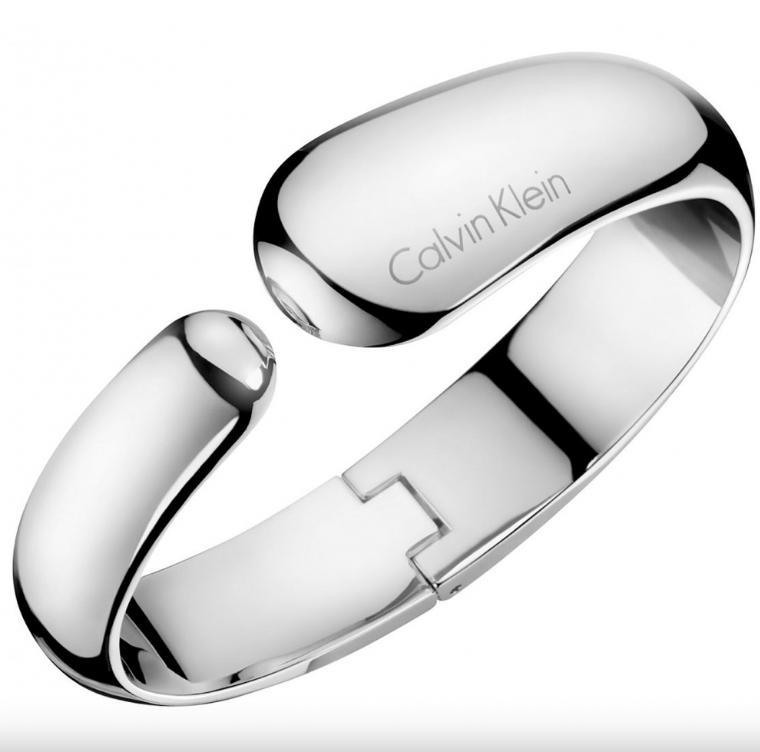 New CALVIN KLEIN INFORMAL KJ6GMD0001XS STAINLESS STEEL SILVER BANGLE - SIZE XS