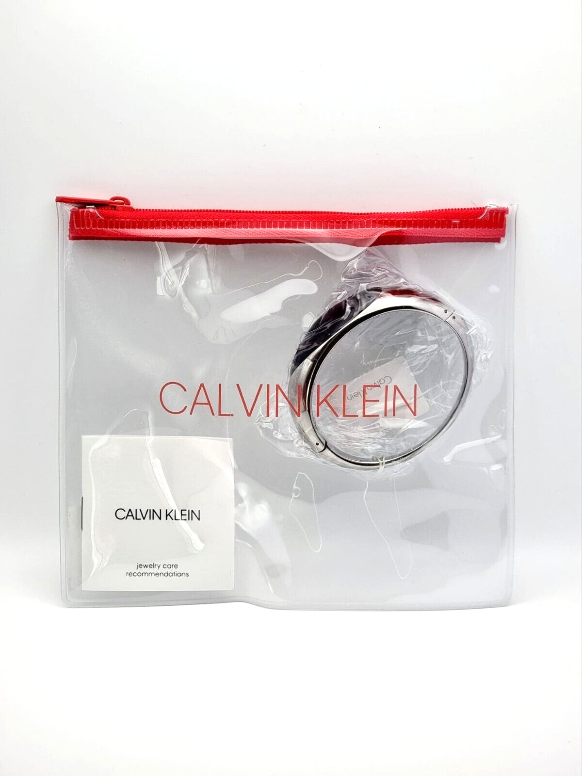 Neu CALVIN KLEIN ELLIPSE KJ3QLD02010M STEINARMBAND - SILBER/BLAU - M