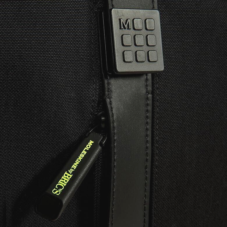 New BRIC´S MOLESKINE ROLL - TOP MESSENGER BAG - BLACK